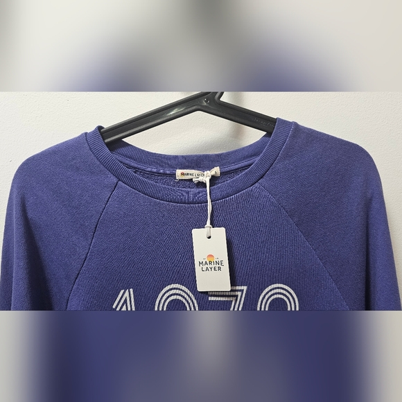 Marine Layer Vintage Terry 1976 Graphic Pullover Sweatshirt Women’s Size Small - Picture 3 of 13